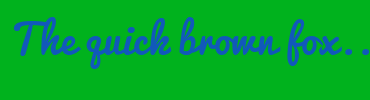 Image with Font Color 1159BA and Background Color 00B21D